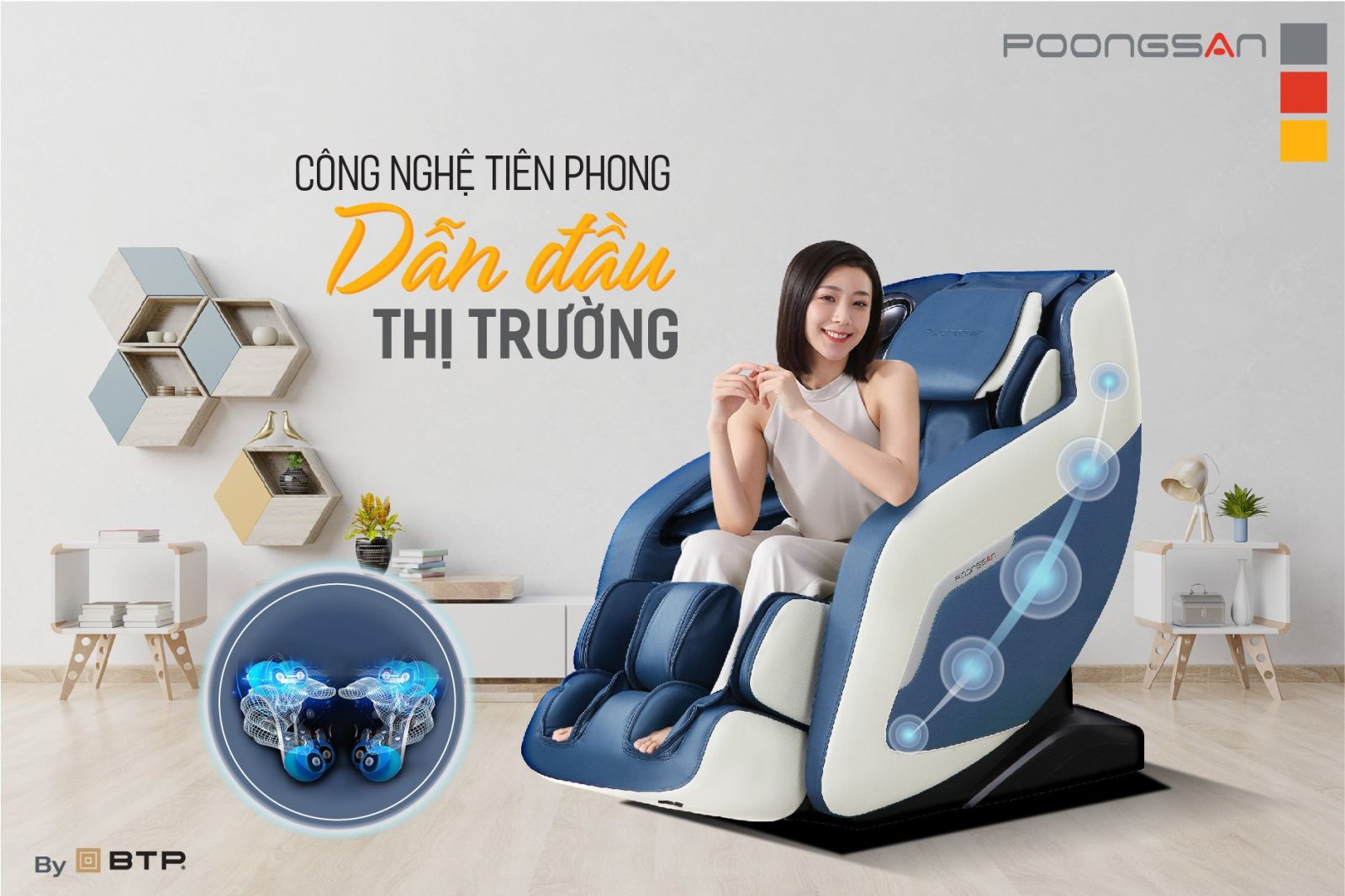 Công nghệ tiên phong, dẫn đầu thị trường ghế massage